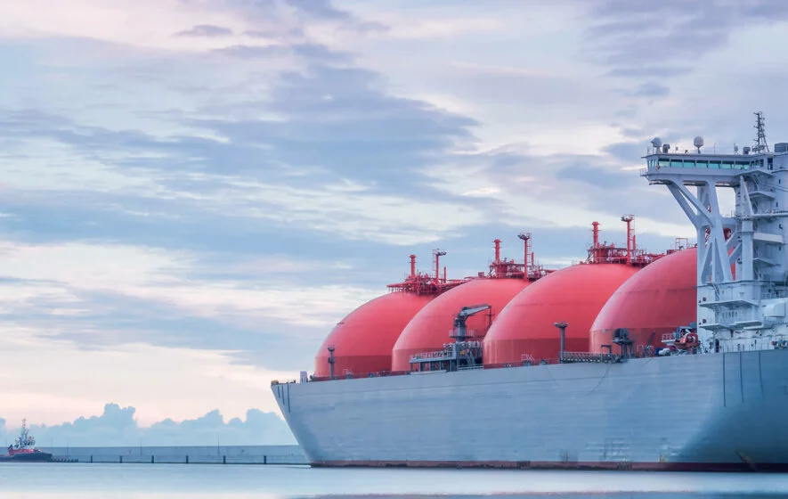 Tanker mit LNG-Fracht