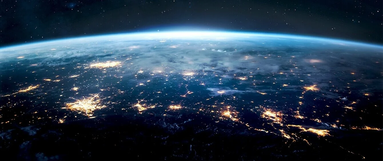 Stimmungsbild Erde bei Nacht