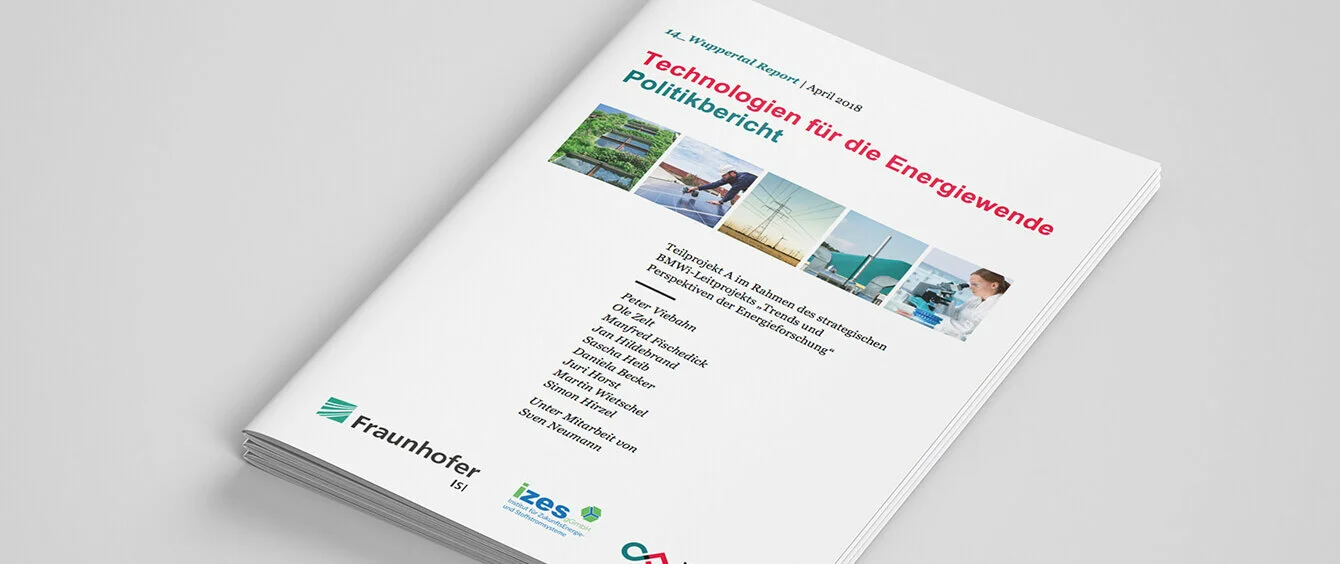 Deckblatt zum Politikbericht Technologien für die Energiewende