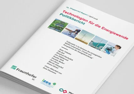 Deckblatt zum Politikbericht Technologien für die Energiewende