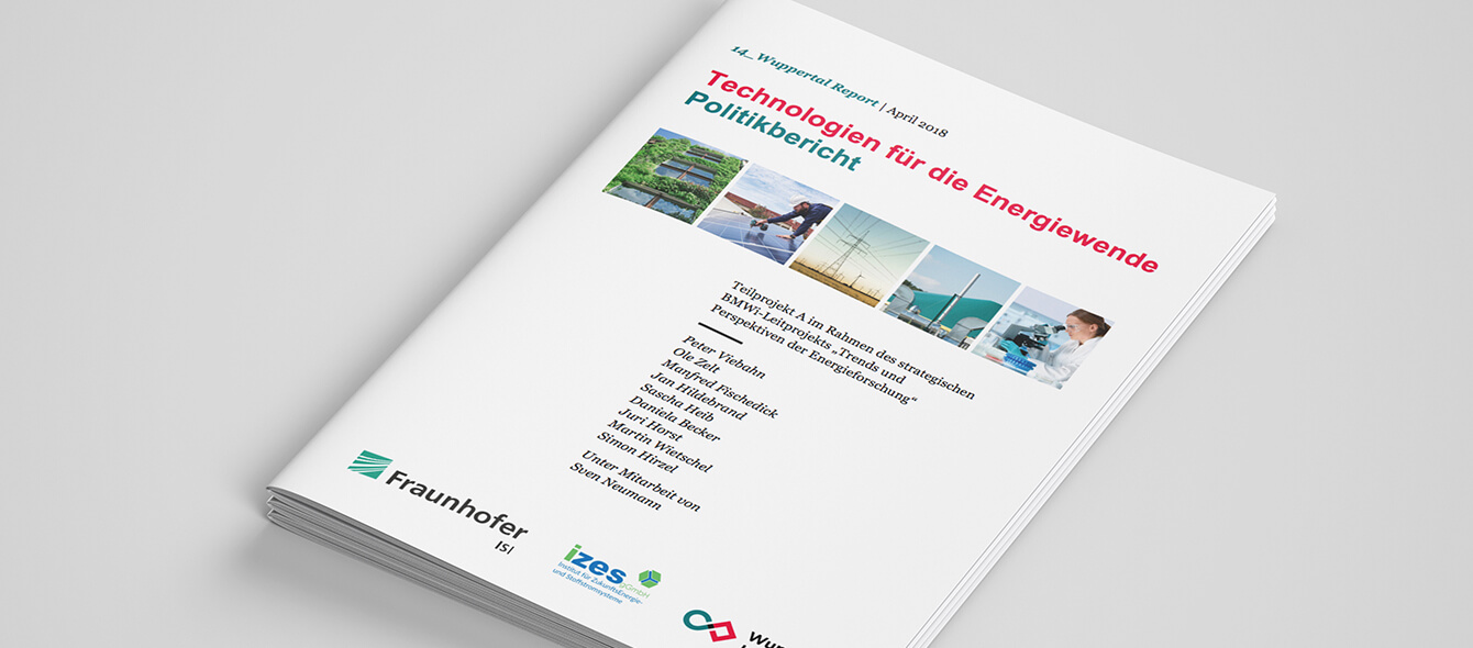 Deckblatt zum Politikbericht Technologien für die Energiewende