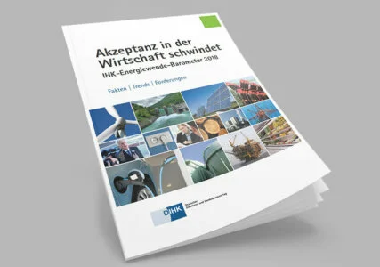 Deckblatt zur Online Befragung IHK Energiewende Barometer 2018