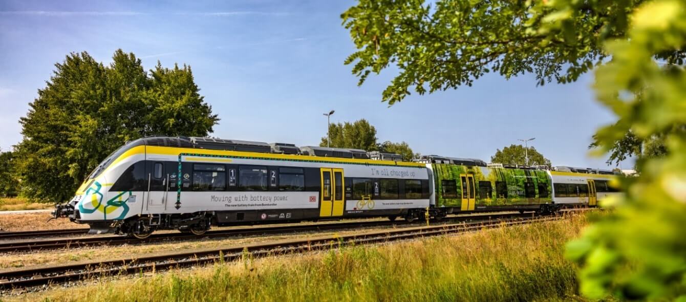 Batterie-Zug von Bombardier auf nicht elektrifizierter Strecke