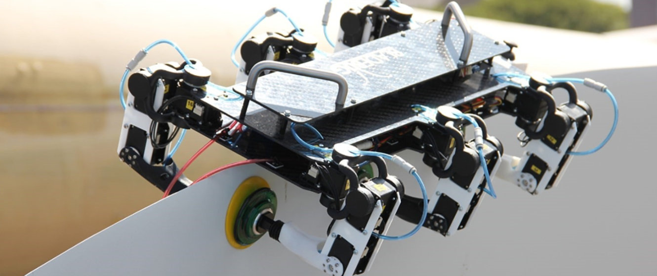 Roboter-Käfer zur Reparatur von Windturbinenblättern