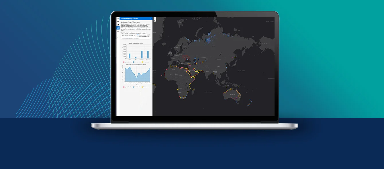 Interactive world atlas of potential Power-to-X areas