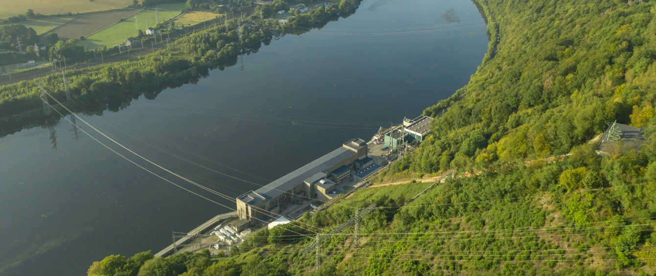 Luftaufnahme des RWE Pumpspeicherkraftwerks in Herdecke