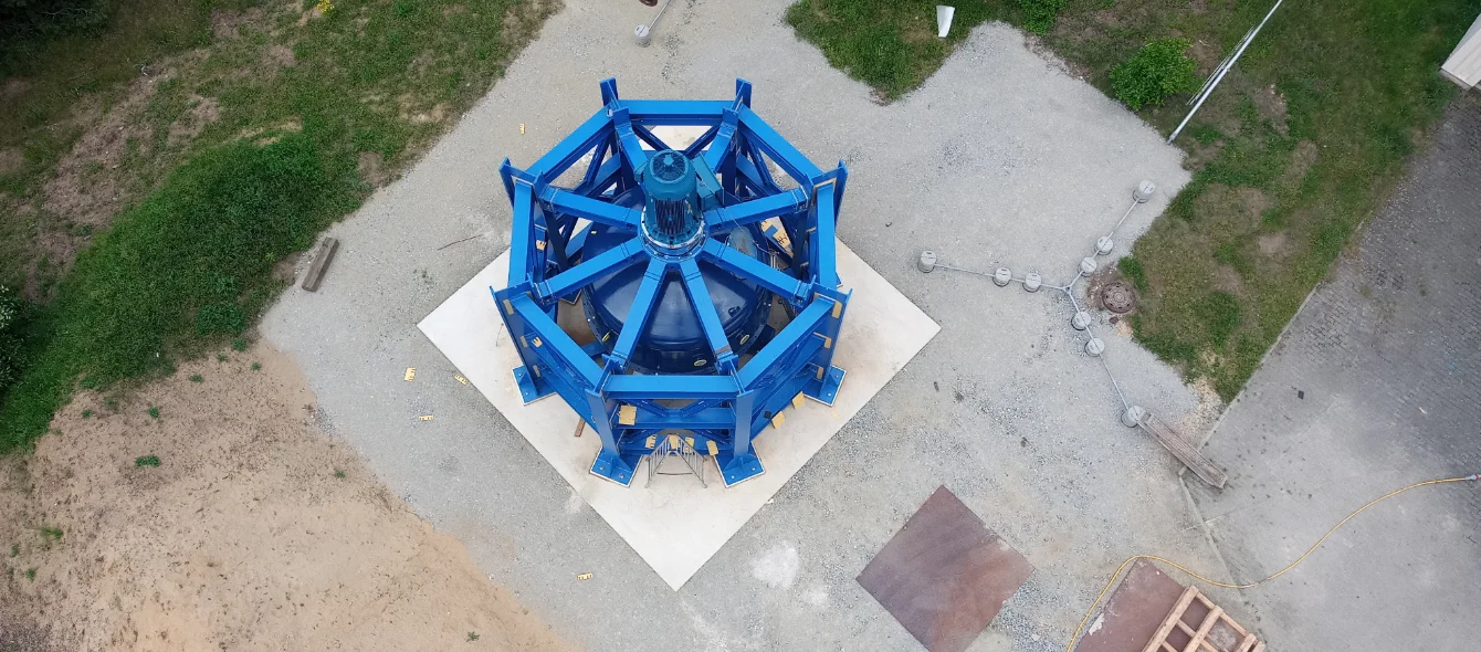 TU Dresden builds huge flywheel storage system for wind turbines