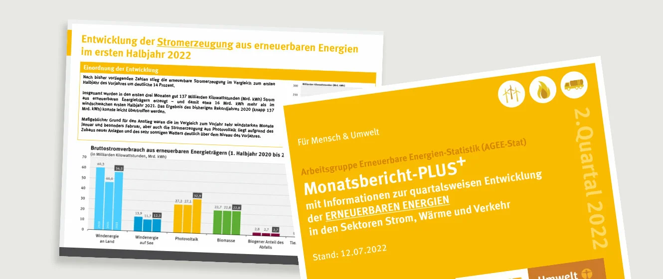 Erneuerbare fahren im ersten Halbjahr 2022 Rekordergebnis ein