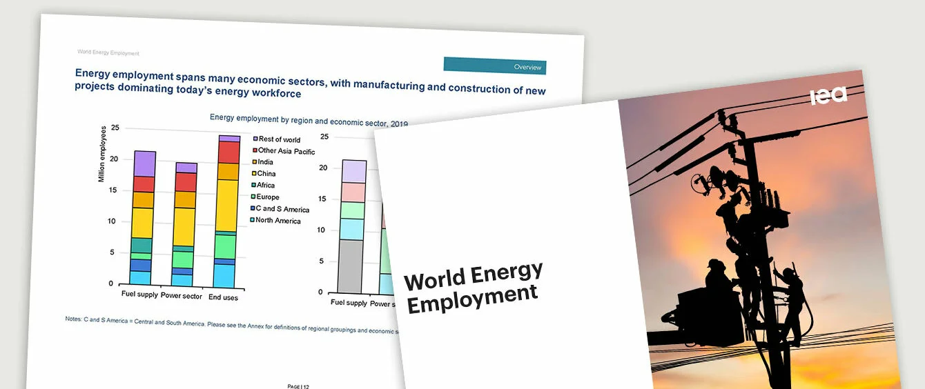 Die Internationale Energieagentur IEA hat die Entwicklungen des Arbeitsmarkts in der Energiebranche untersucht