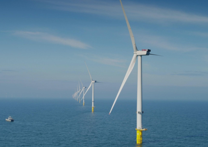 Windkraftanlagen im Offshore-Windpark Triton Knoll von RWE
