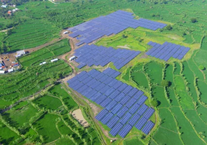 Solarpanels in Indonesien