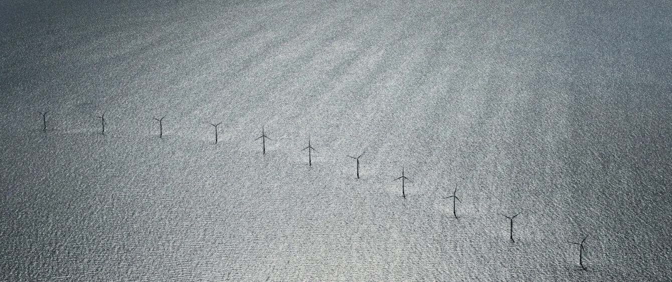 Offshore-Windkraftanlagen vor der englischen Küste