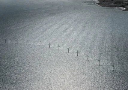Offshore-Windkraftanlagen vor der englischen Küste