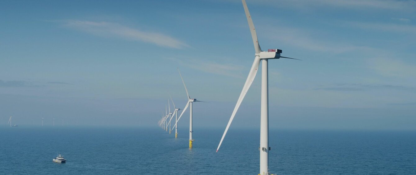 RWE Windfarm vor der Küste Englands
