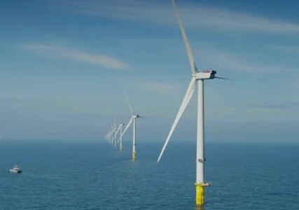 RWE Windfarm vor der Küste Englands