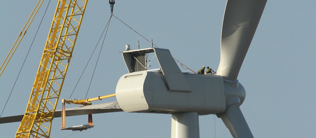 Installation einer Windturbine