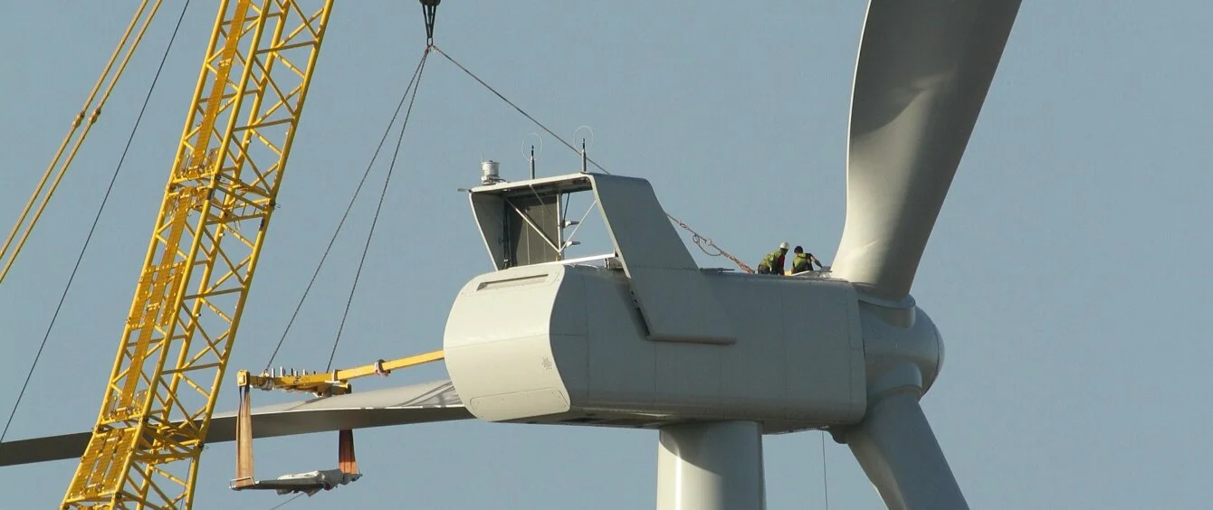 Installation einer Windturbine