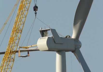 Installation einer Windturbine