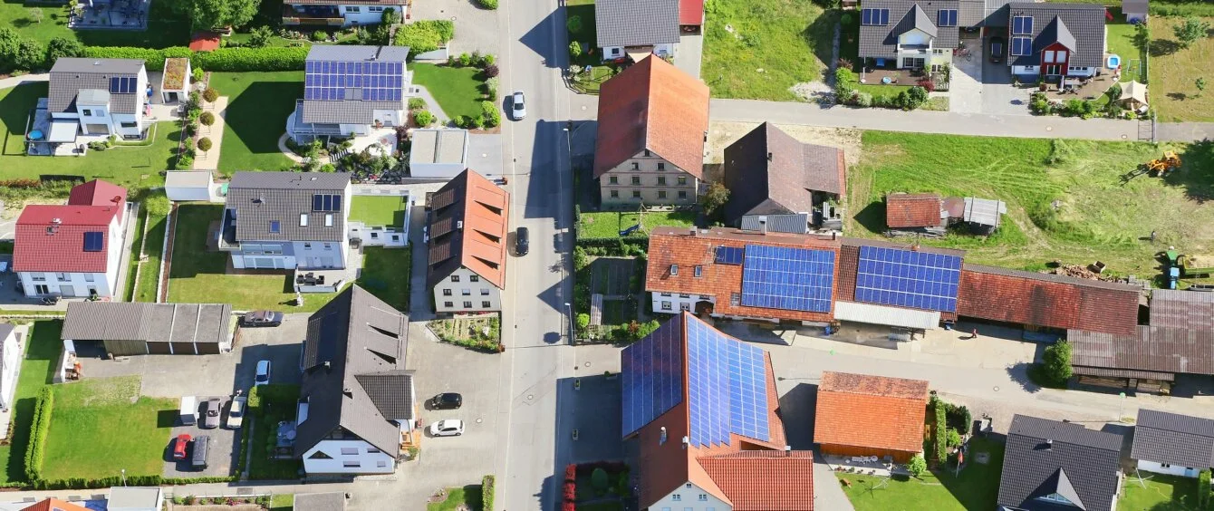 Dächer mit Solaranlagen in Deutschland