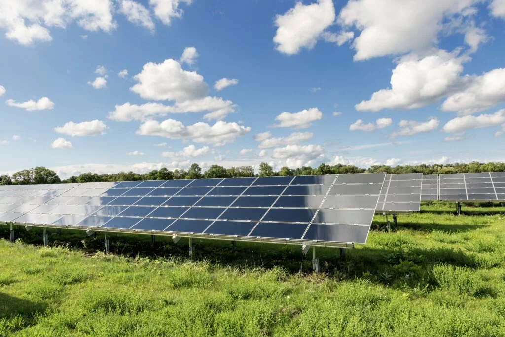 Solarzellenfeld in Bayern
