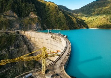 Wasserkraftwerk in Georgien