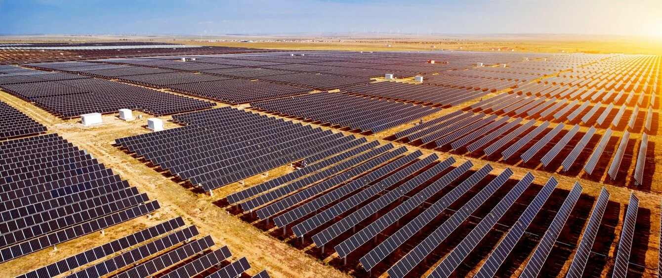 Große Solarfarm